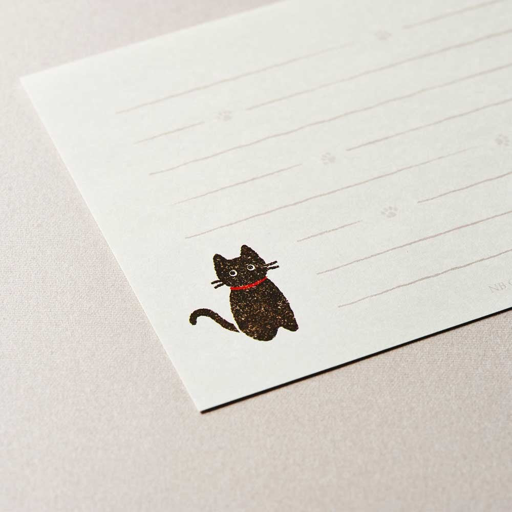 Little Black Cat Letter Set