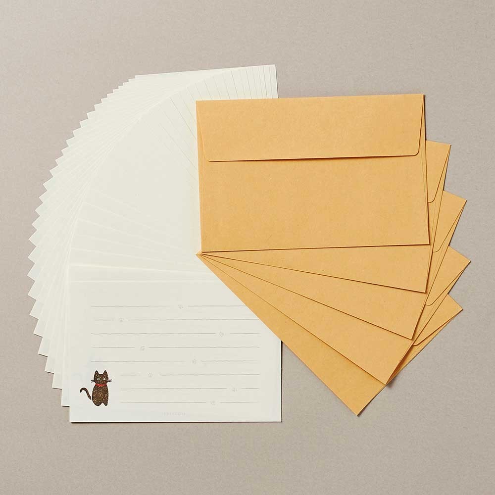 Little Black Cat Letter Set
