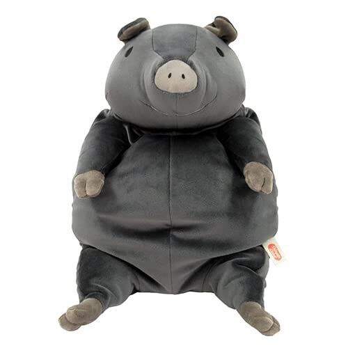 Large Black Mochi Pig (41 cm)