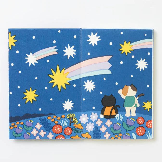 Sumi Cat Flower Garden Notebook