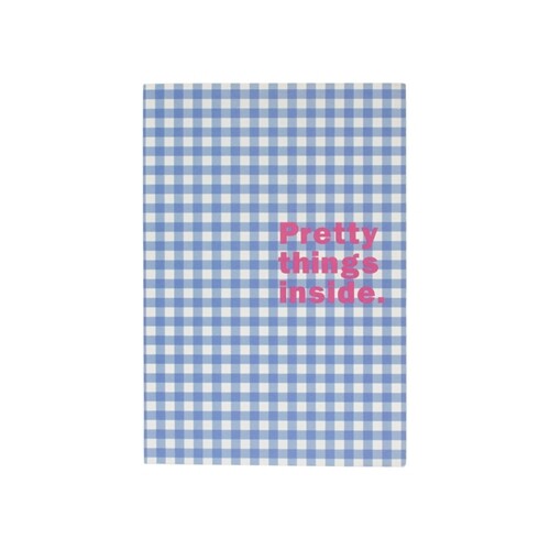 Blue Gingham A5 Notebook