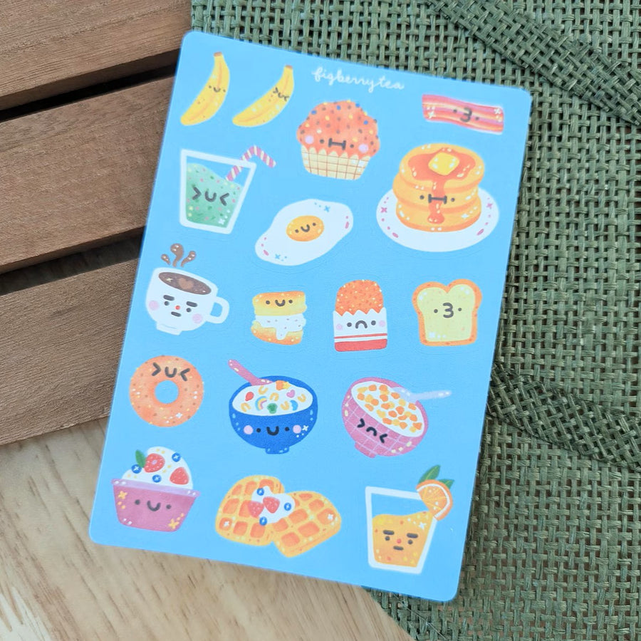 Kawaii Breakfast Stickers
