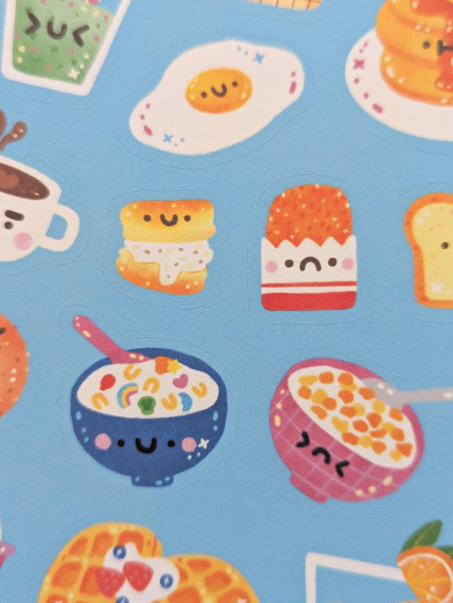 Kawaii Breakfast Stickers