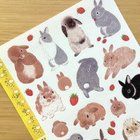 Illustrated Bunny Stickers