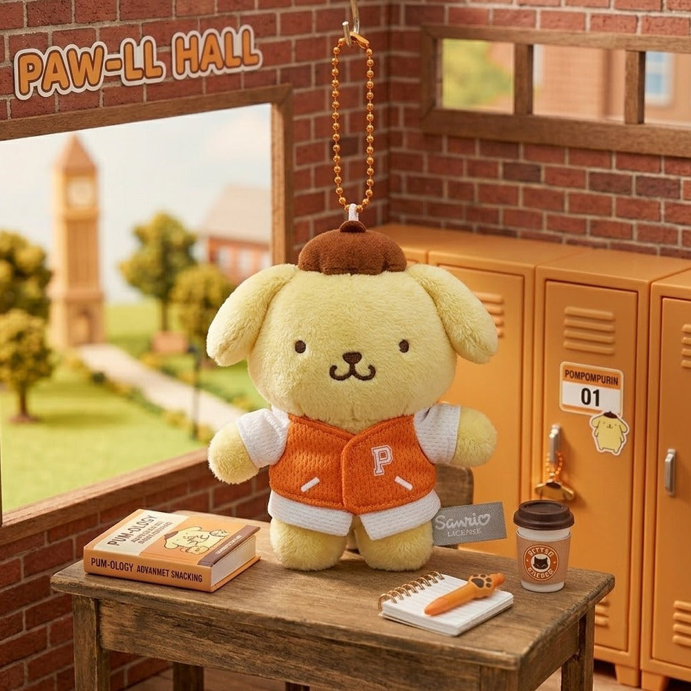 Pompompurin College Campus Mini Plush (10 cm)