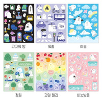 Ghost Cats Stickers Set