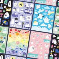 Ghost Cats Stickers Set