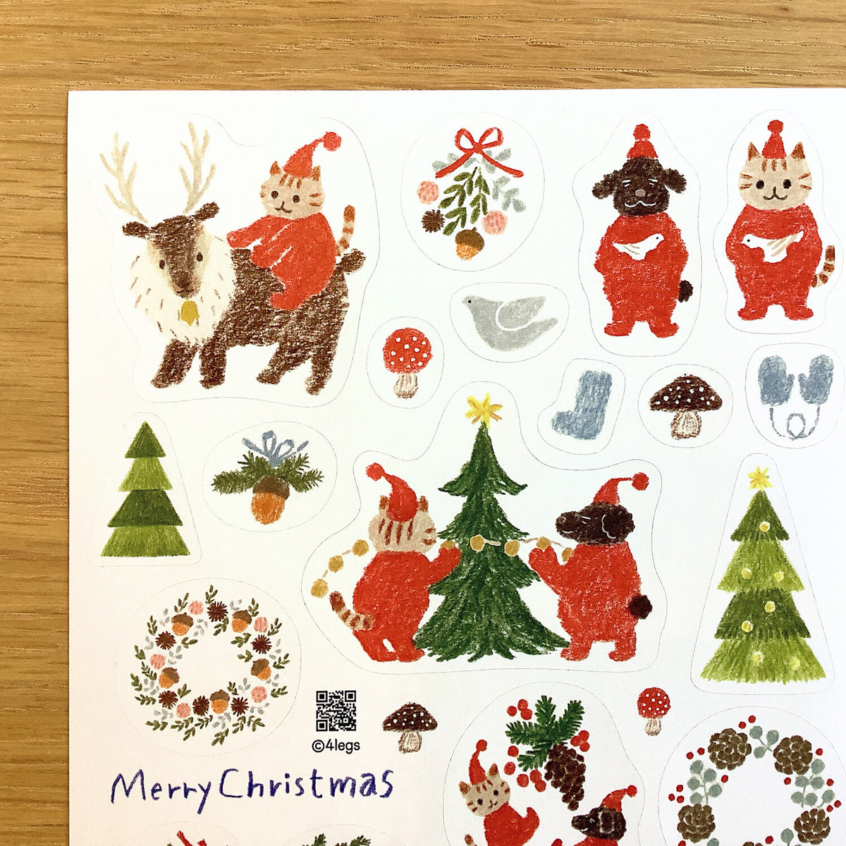 Illustrated Christmas Stickers