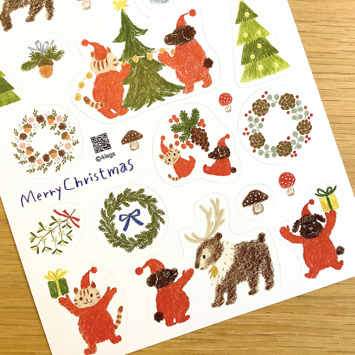 Illustrated Christmas Stickers