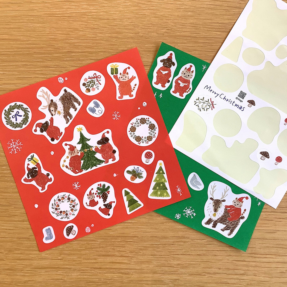 Illustrated Christmas Stickers