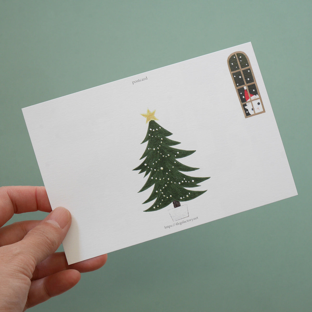 Christmas Cats Postcard