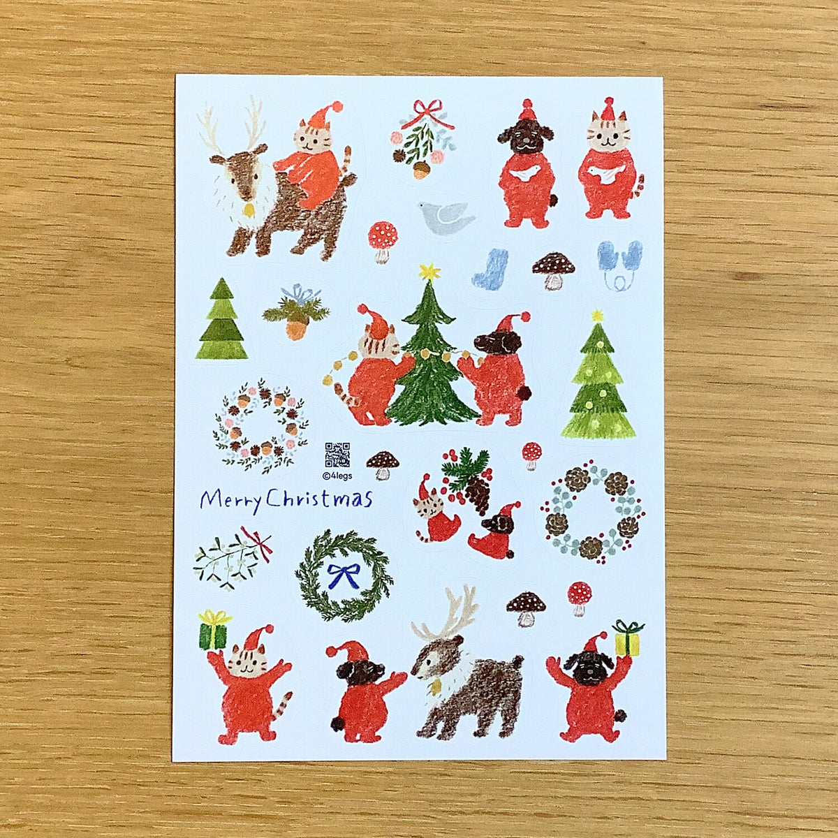 Illustrated Christmas Stickers