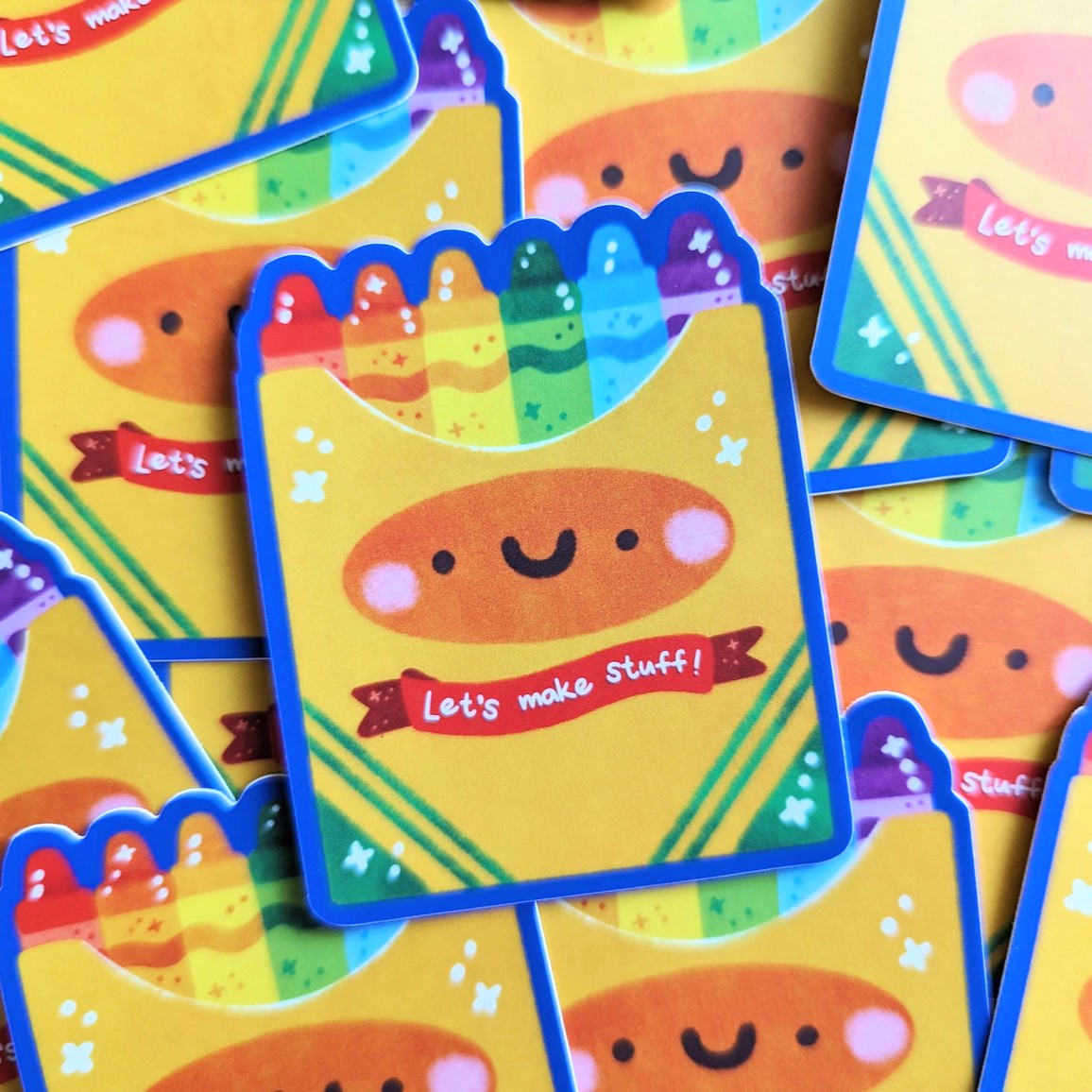 Crayon Box Vinyl Sticker