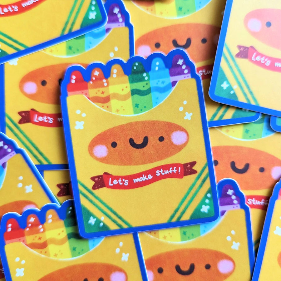 Crayon Box Vinyl Sticker