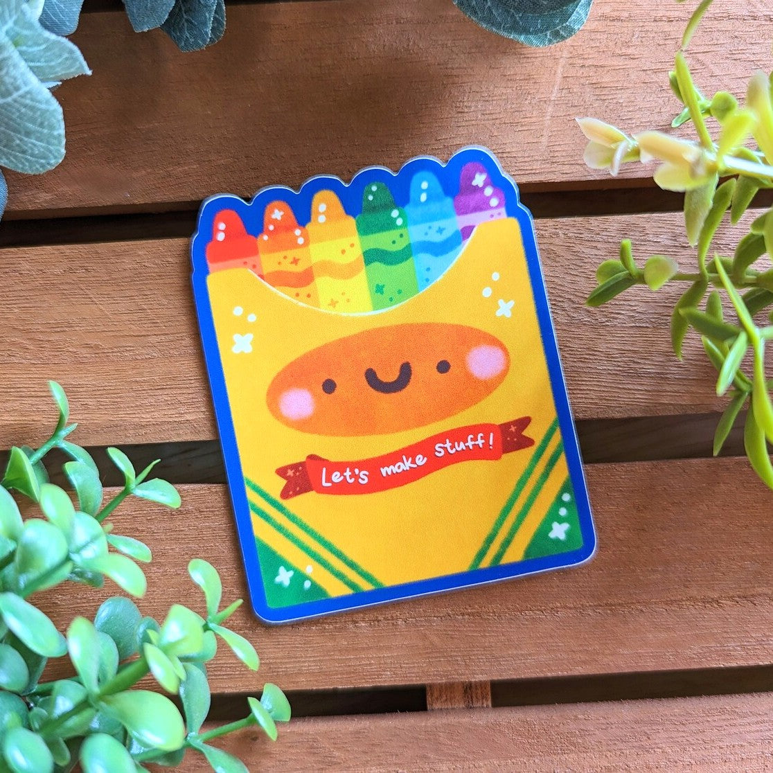 Crayon Box Vinyl Sticker