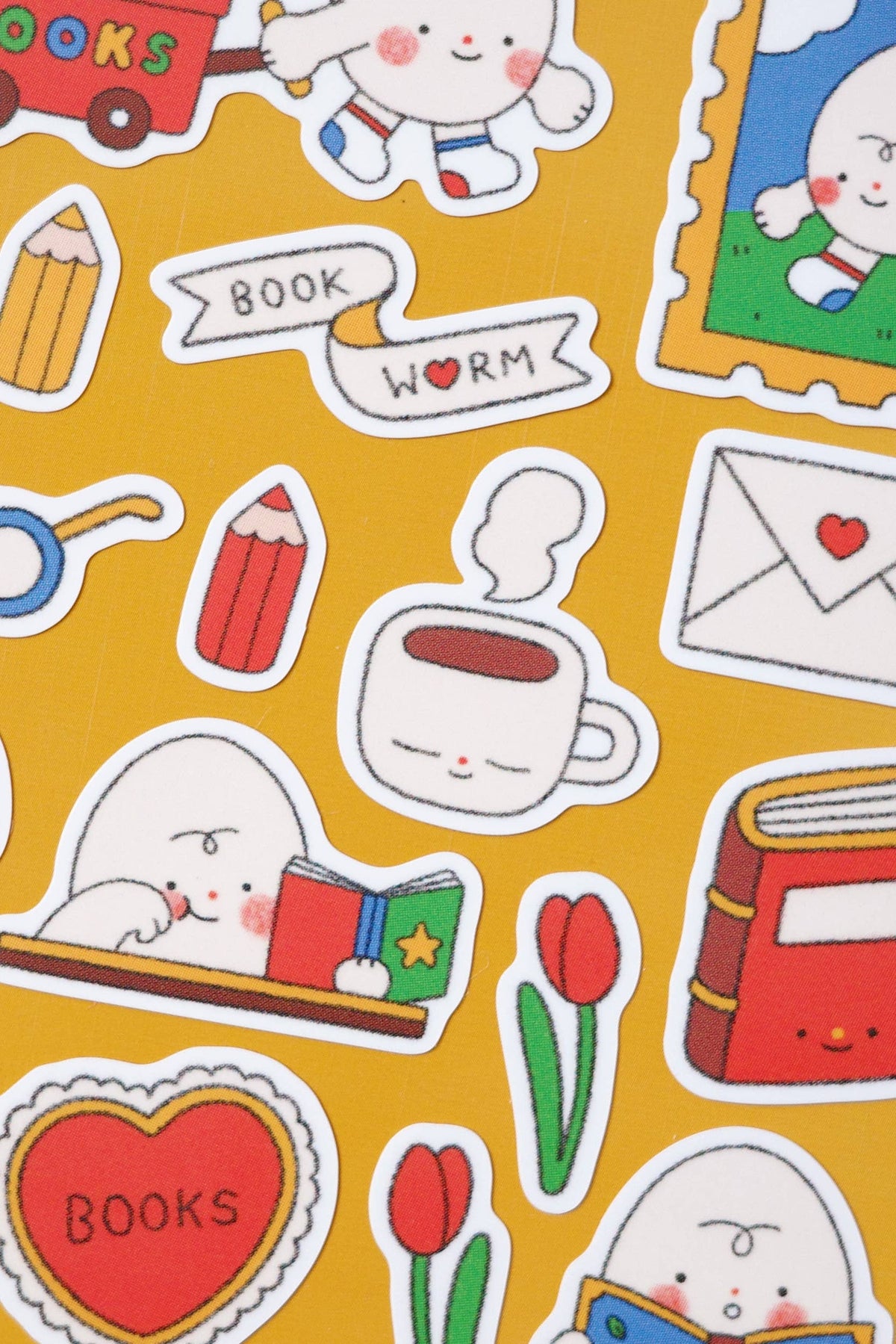 Bookworm Sticker Sheet