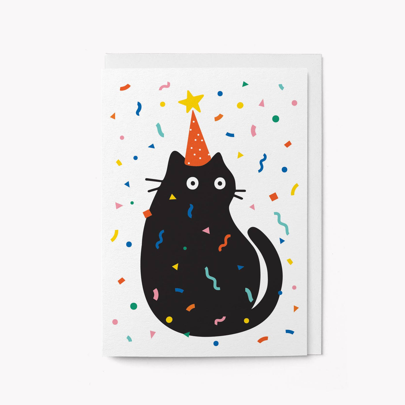 Party Cat Confetti Card
