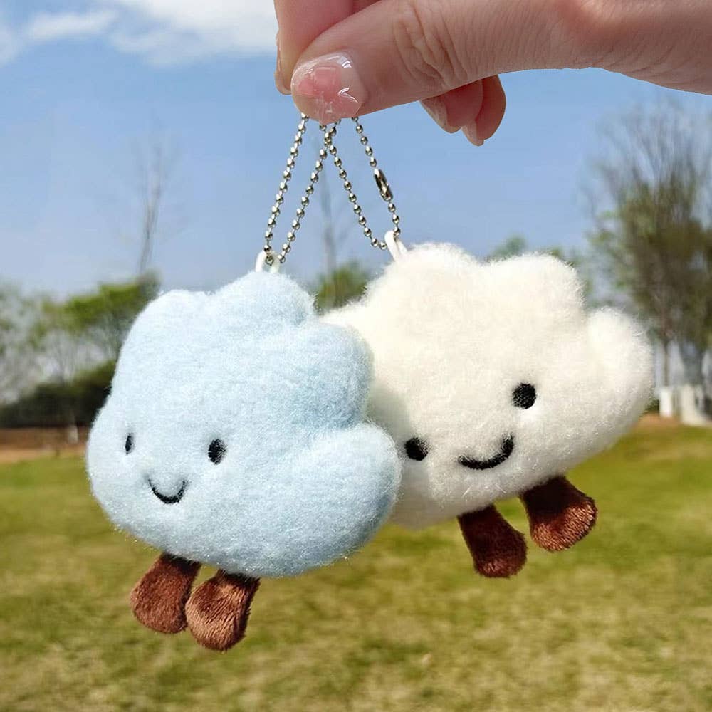 Fluffy Cloud Plush Keychain (11 cm)