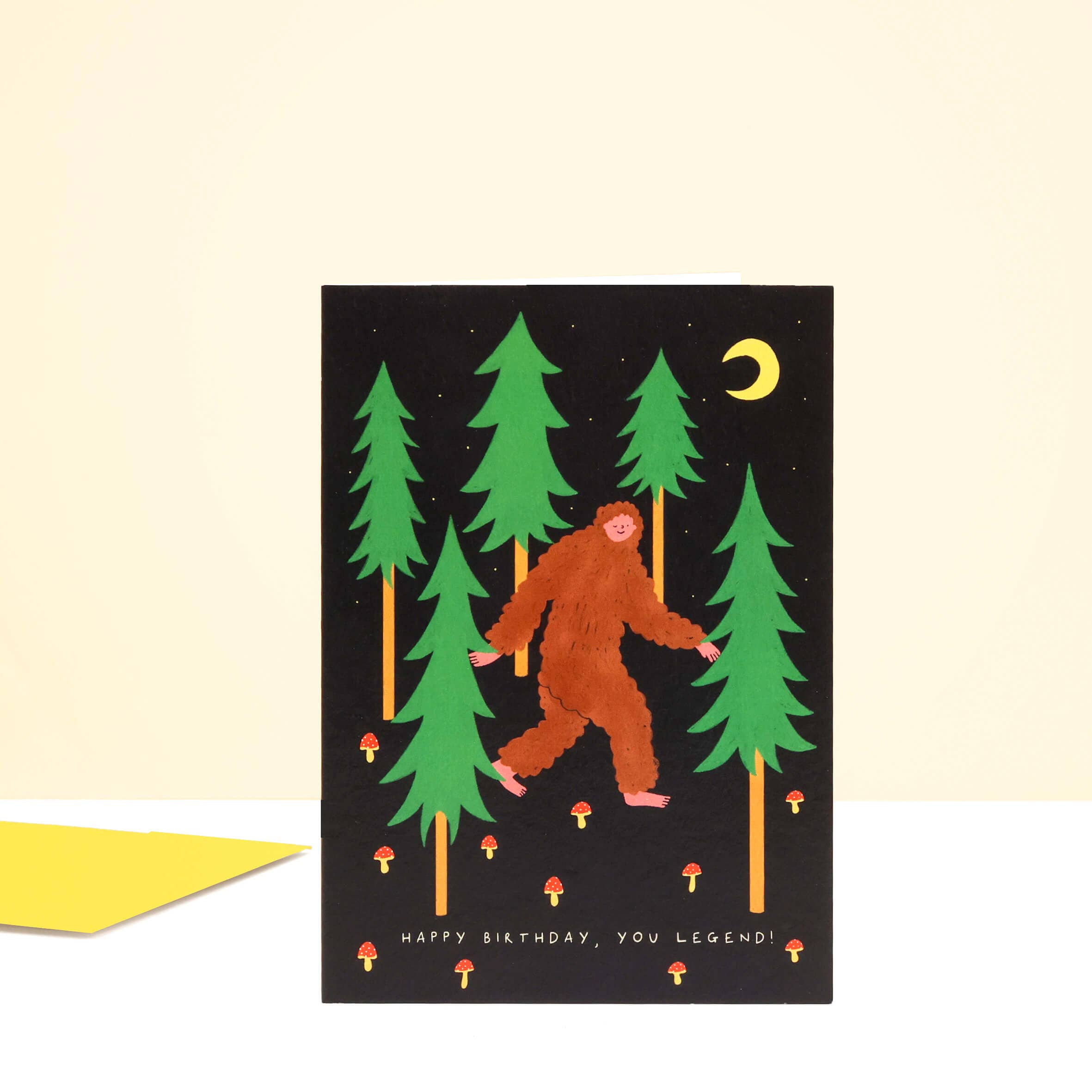 Bigfoot Legendary Birthday Card