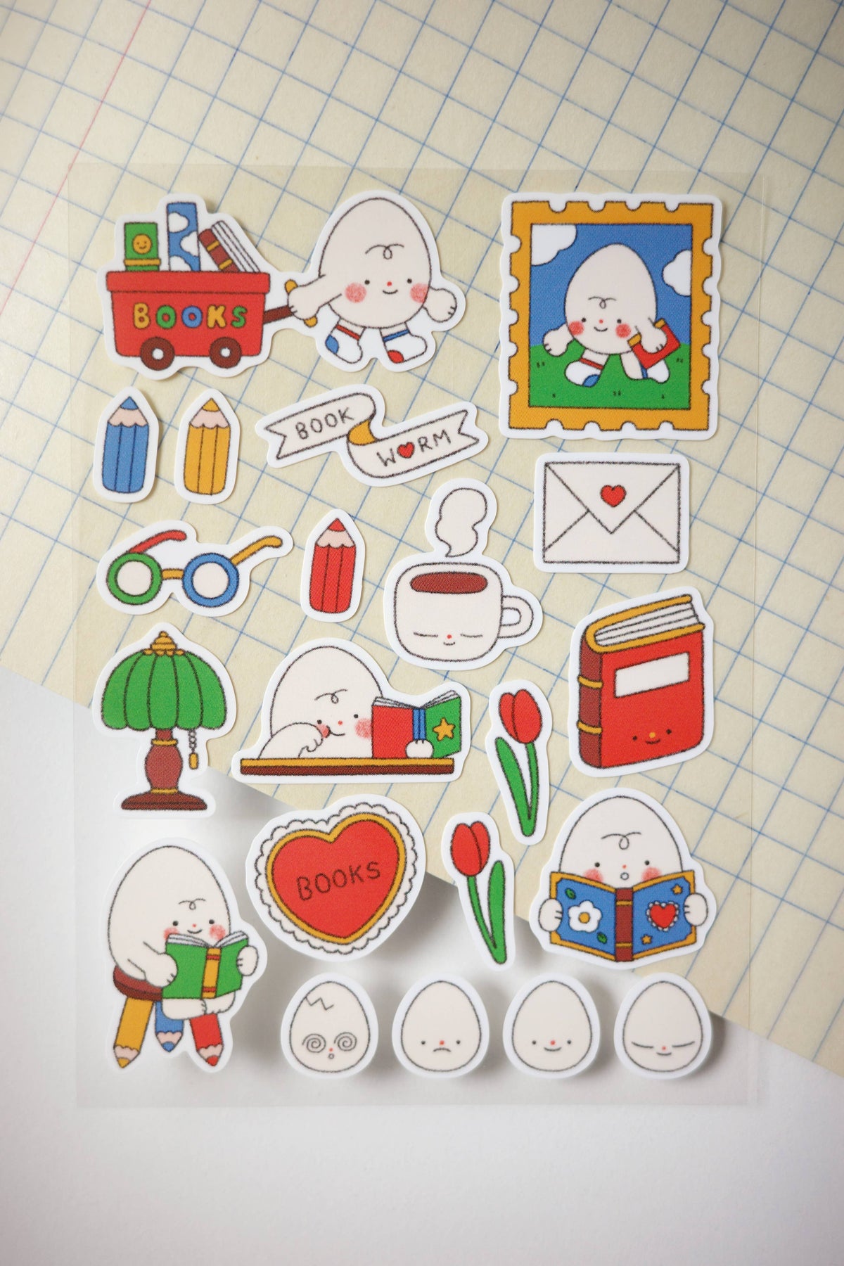 Bookworm Sticker Sheet