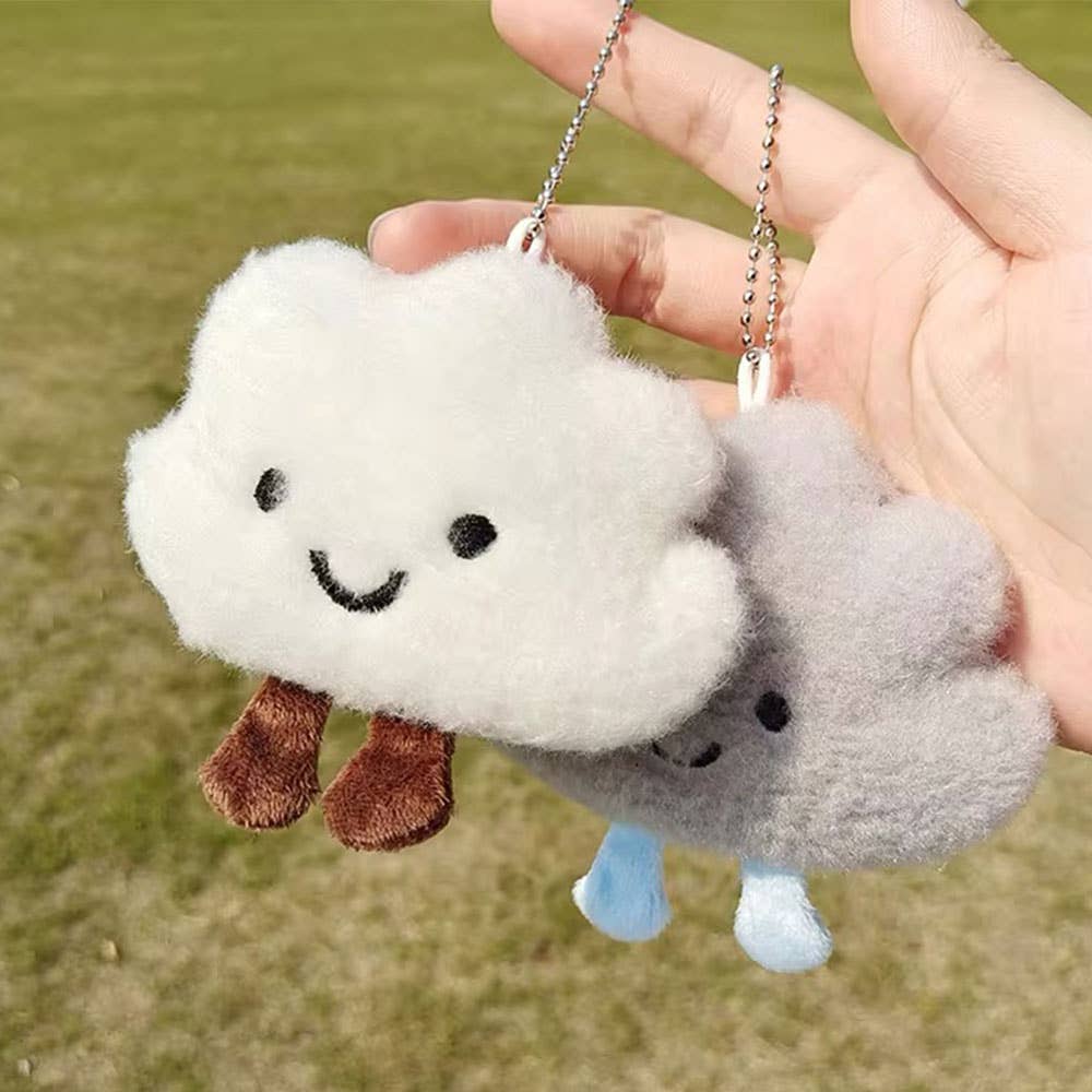 Fluffy Cloud Plush Keychain (11 cm)