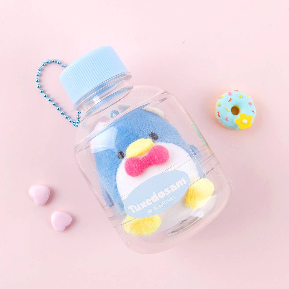 Tuxedo Sam Mini Bottle Plush Keychain (10 cm)