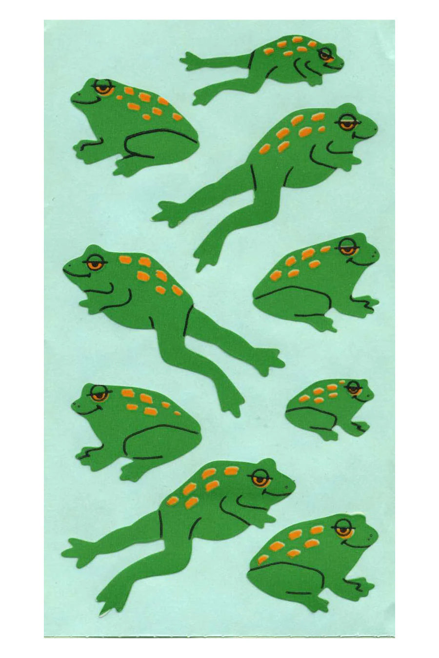 Lots of Frogs Stickers from the Roll