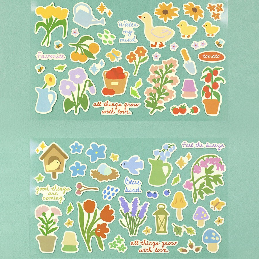 Garden Life Stickers Set