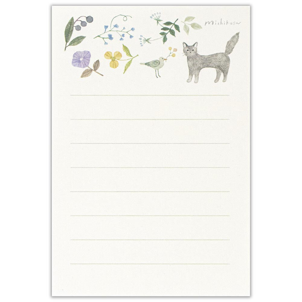 Little Grey Cat Mini Letter Set