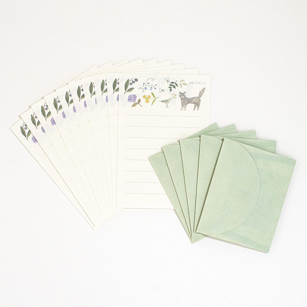 Little Grey Cat Mini Letter Set