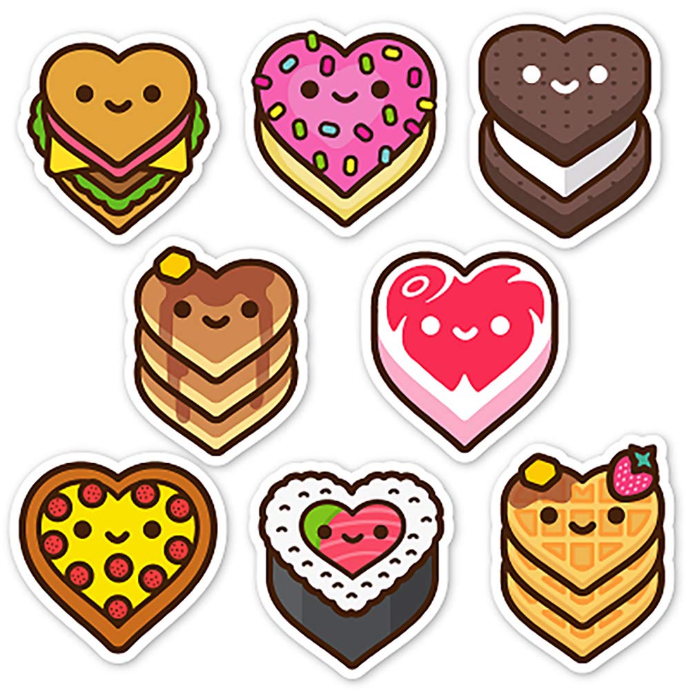 Yummy Luv Vinyl Stickers 8 Pack