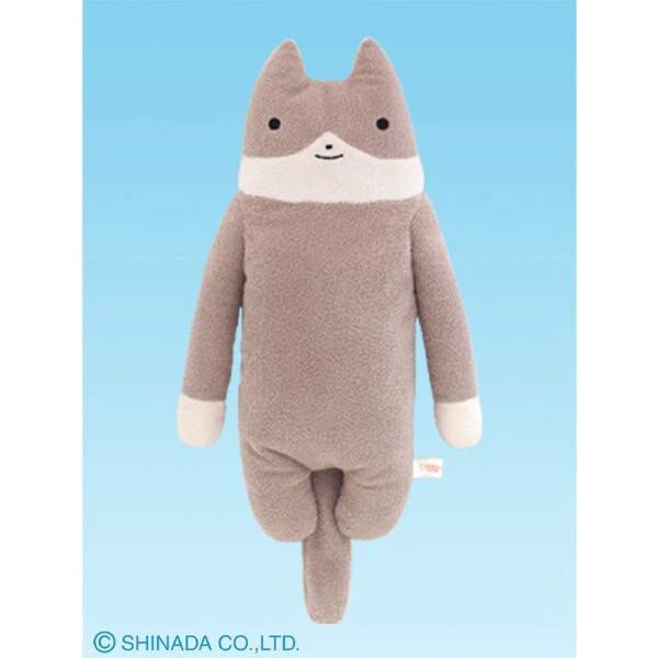 Fumofumo San Large Grey and White Cat (36cm)