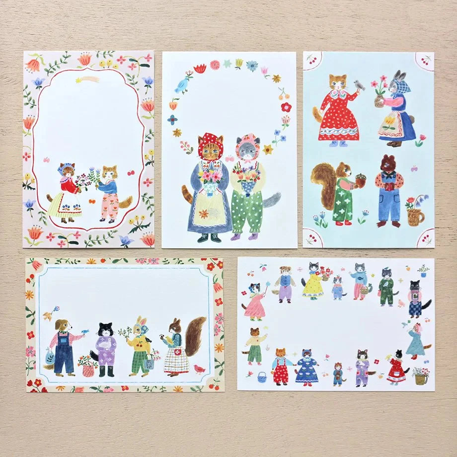 Little Fluffy Friends Postcard Selection