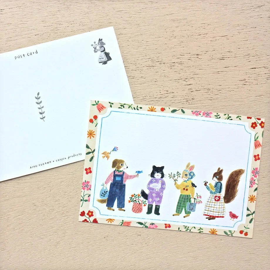 Little Fluffy Friends Postcard Selection