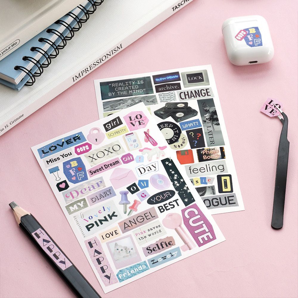 Magazine Collage Sticker Pack