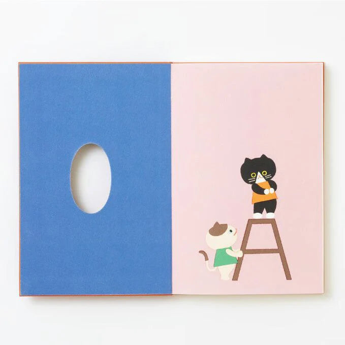 Sumi Cat Flower Wreath Notebook