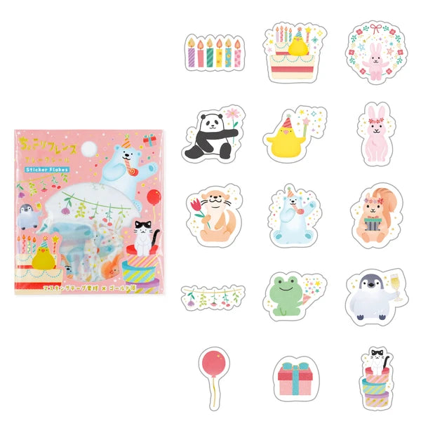Party Animals Sticker Flakes