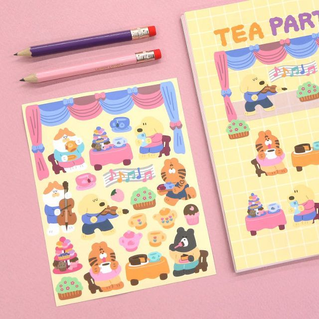 Party Time Animals Stickers Set