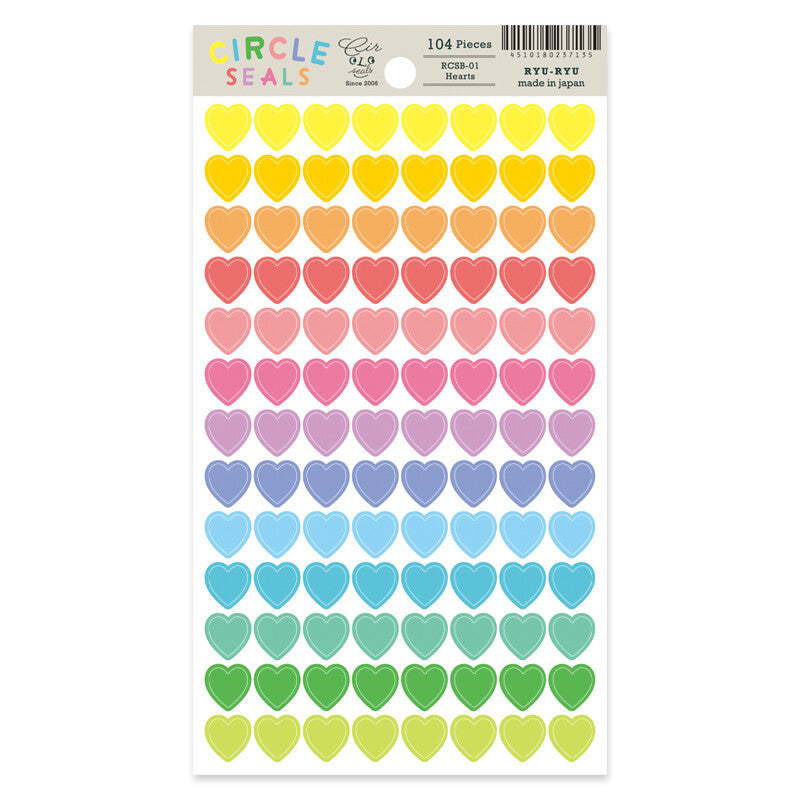Pastel Heart Stickers