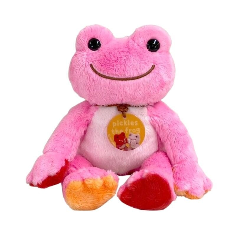 Pink/Multi Pickles the Frog Photo Plush (26cm)