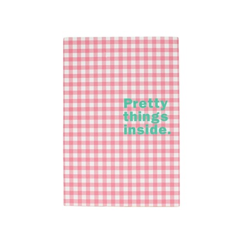 Pink Gingham A5 Notebook