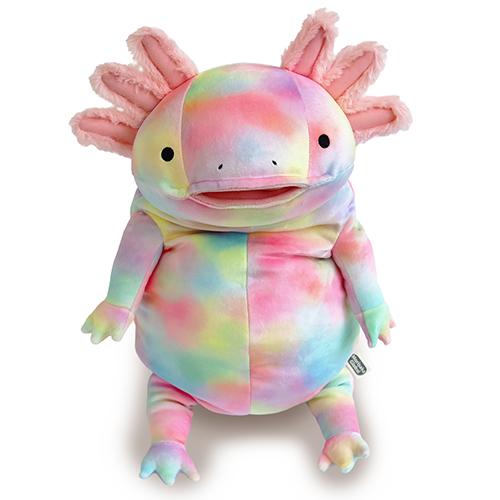 Large Rainbow Mochi Axolotl (38 cm)