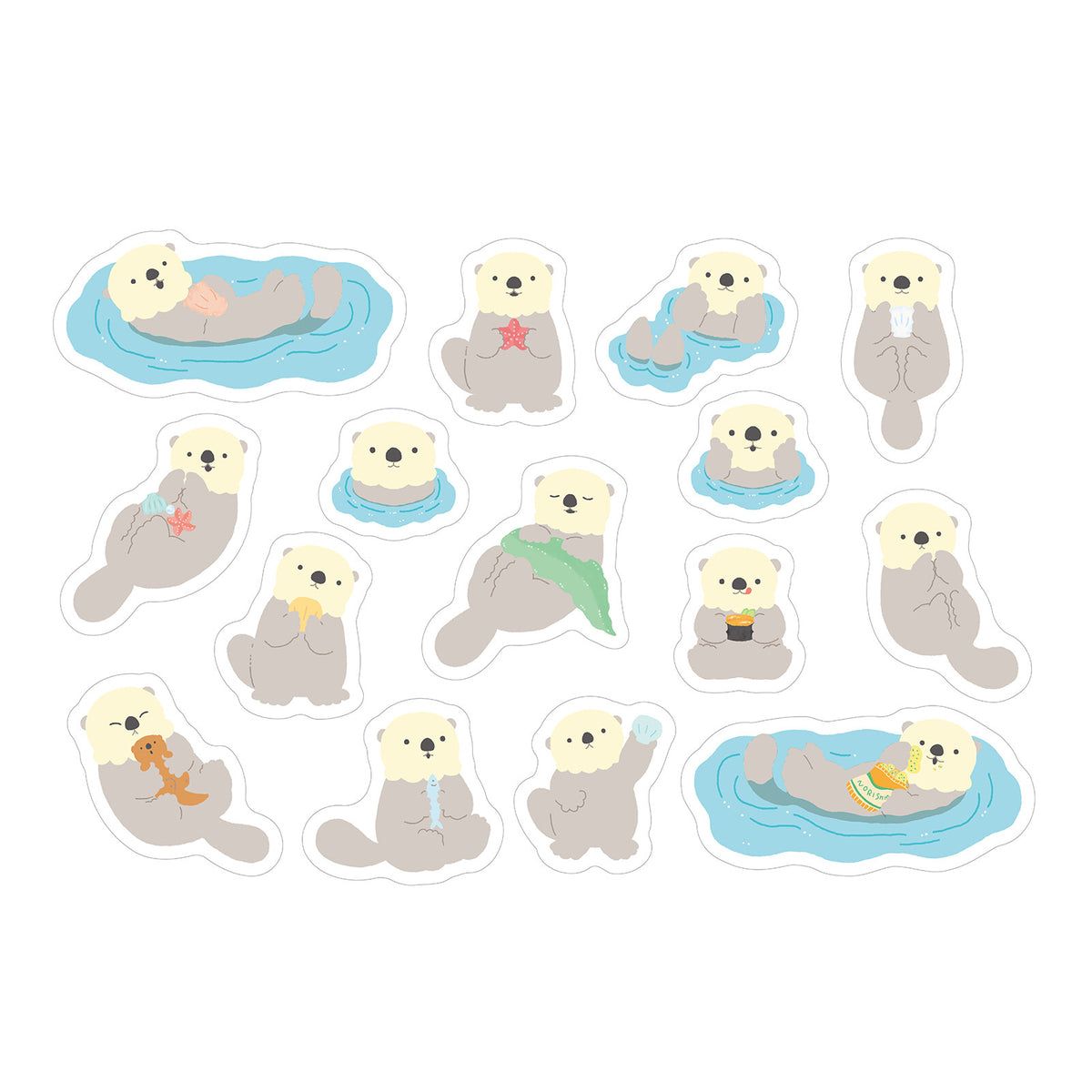 Sea Otter Sticker Flakes