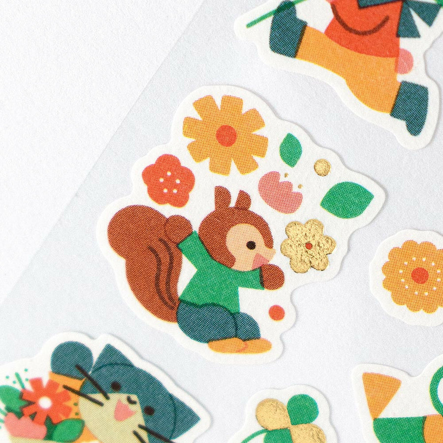 Retro Animals Stickers