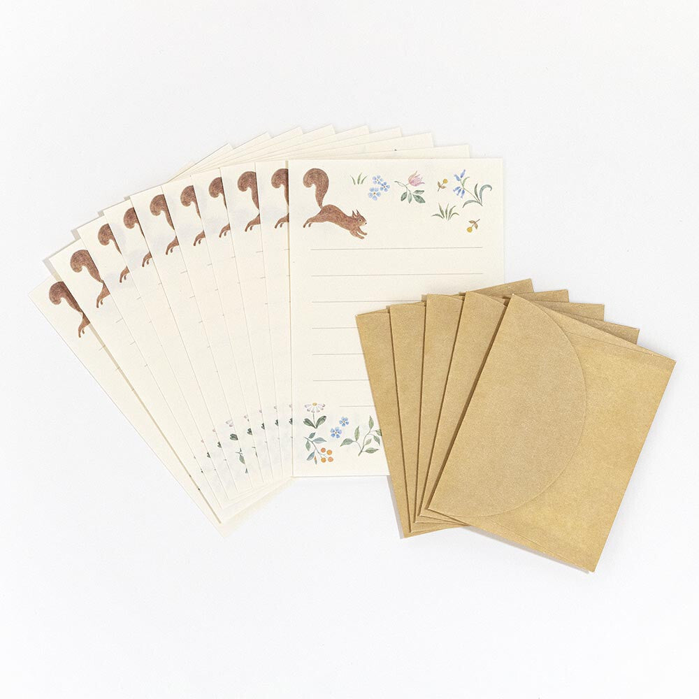Little Red Squirrel Mini Letter Set
