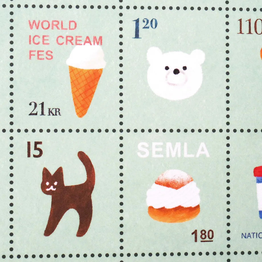 Cute Stamps A6 Notebook
