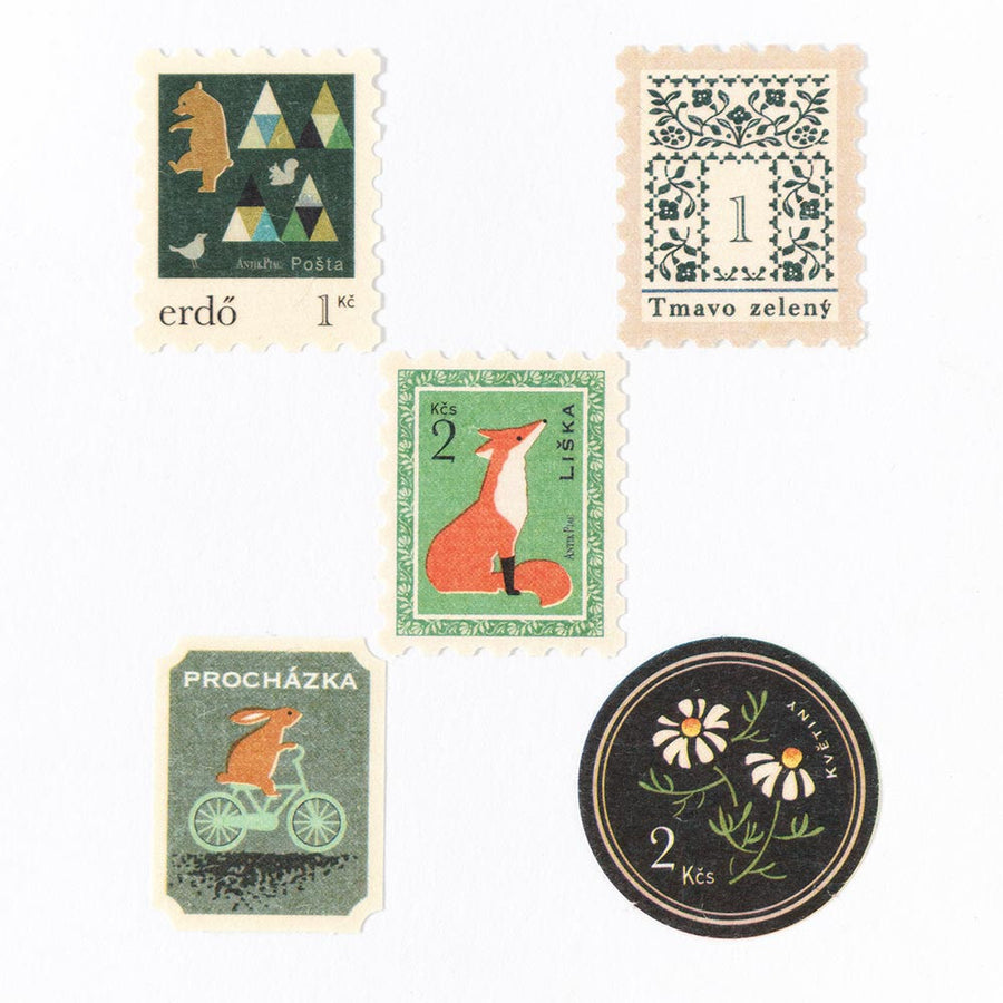 Green Stamps Sticker Flakes