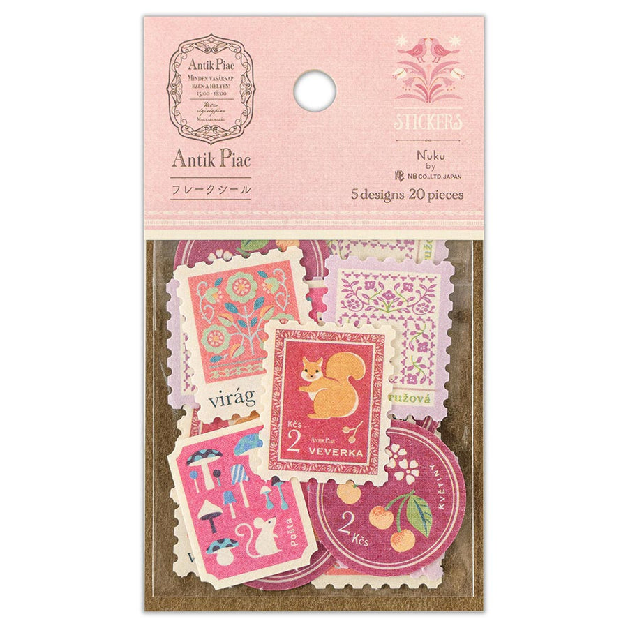 Pink Stamps Sticker Flakes