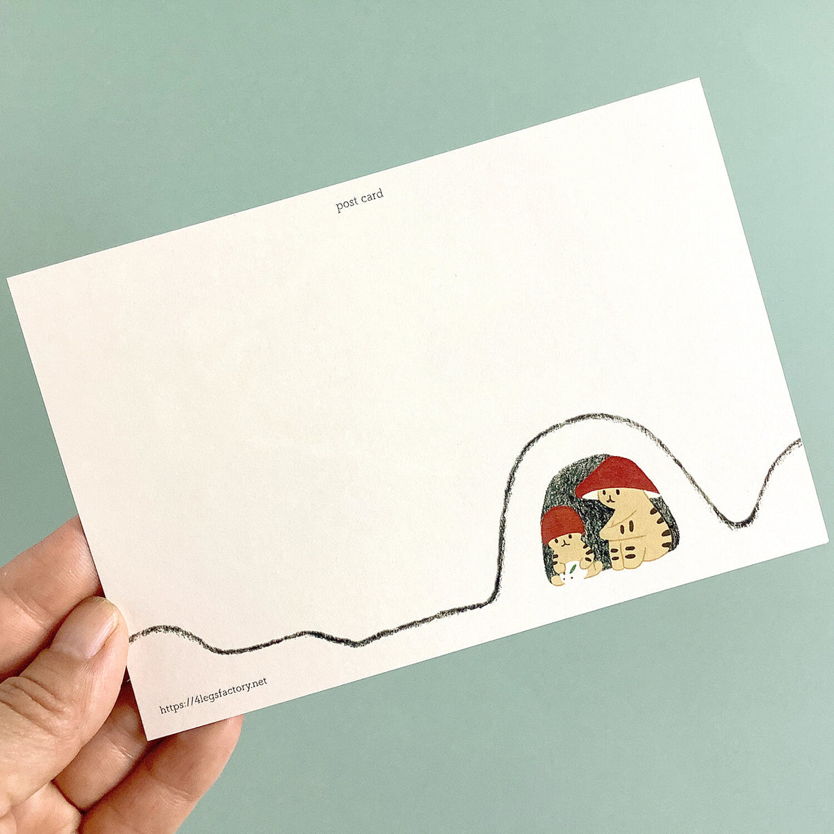 Winter Cats Postcard