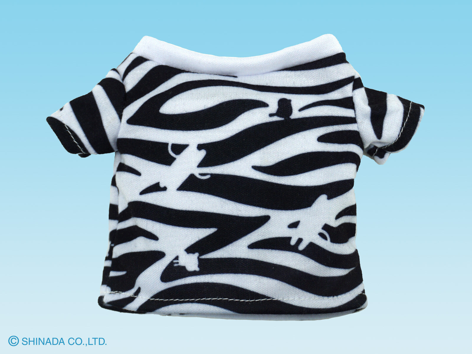 Mini Zebra/Tiger Print T-shirt for Fumofumo San Plushies